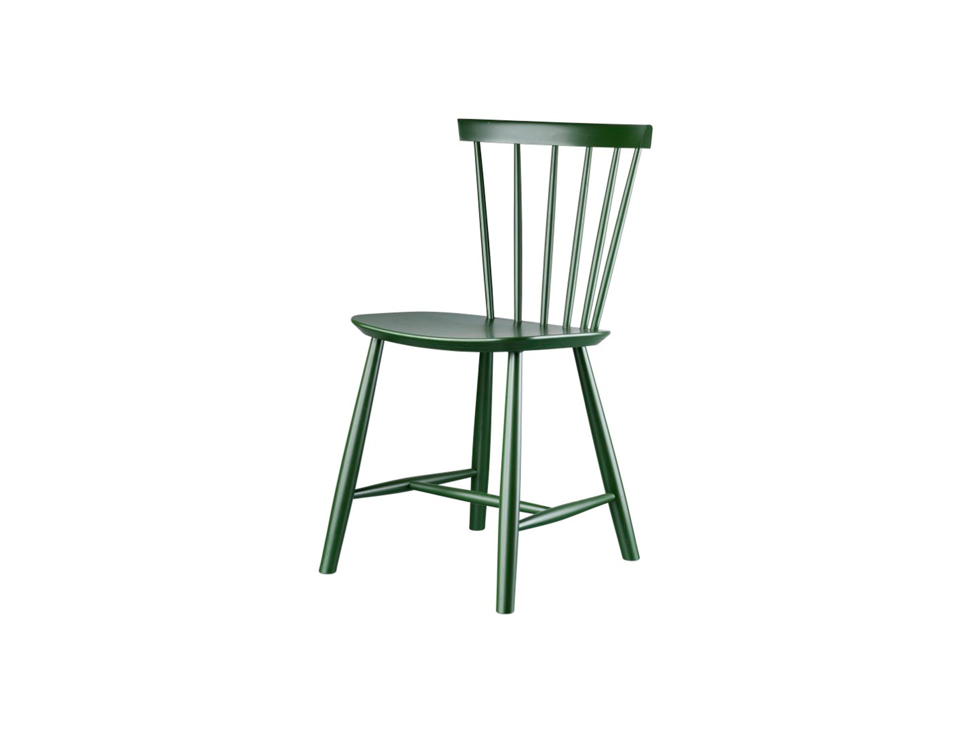 J46 Chair by FDB Mobler - Bottle Green Painted Beech