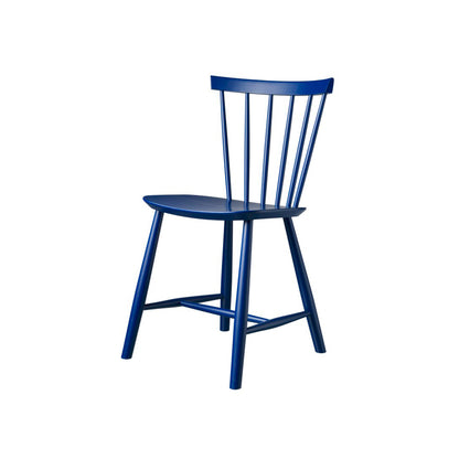 J46 Chair by FDB Mobler - Dark Blue Painted Beech