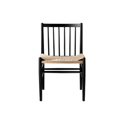 J80 Chair by FDB Mobler - Black Painted Beech