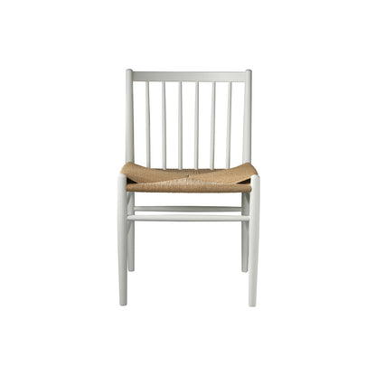J80 Chair by FDB Mobler - White Painted Beech