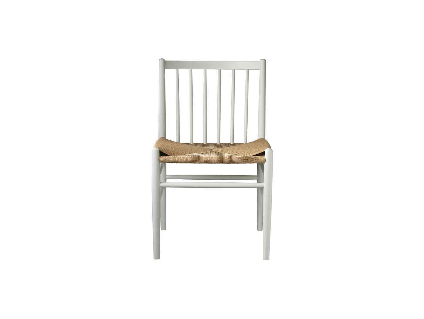 J80 Chair by FDB Mobler - White Painted Beech