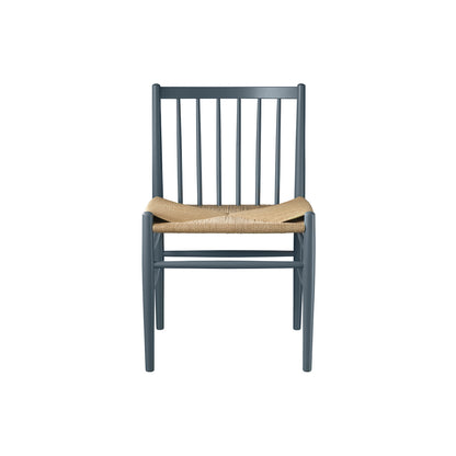 J80 Chair by FDB Mobler - Blue Grey Painted Beech