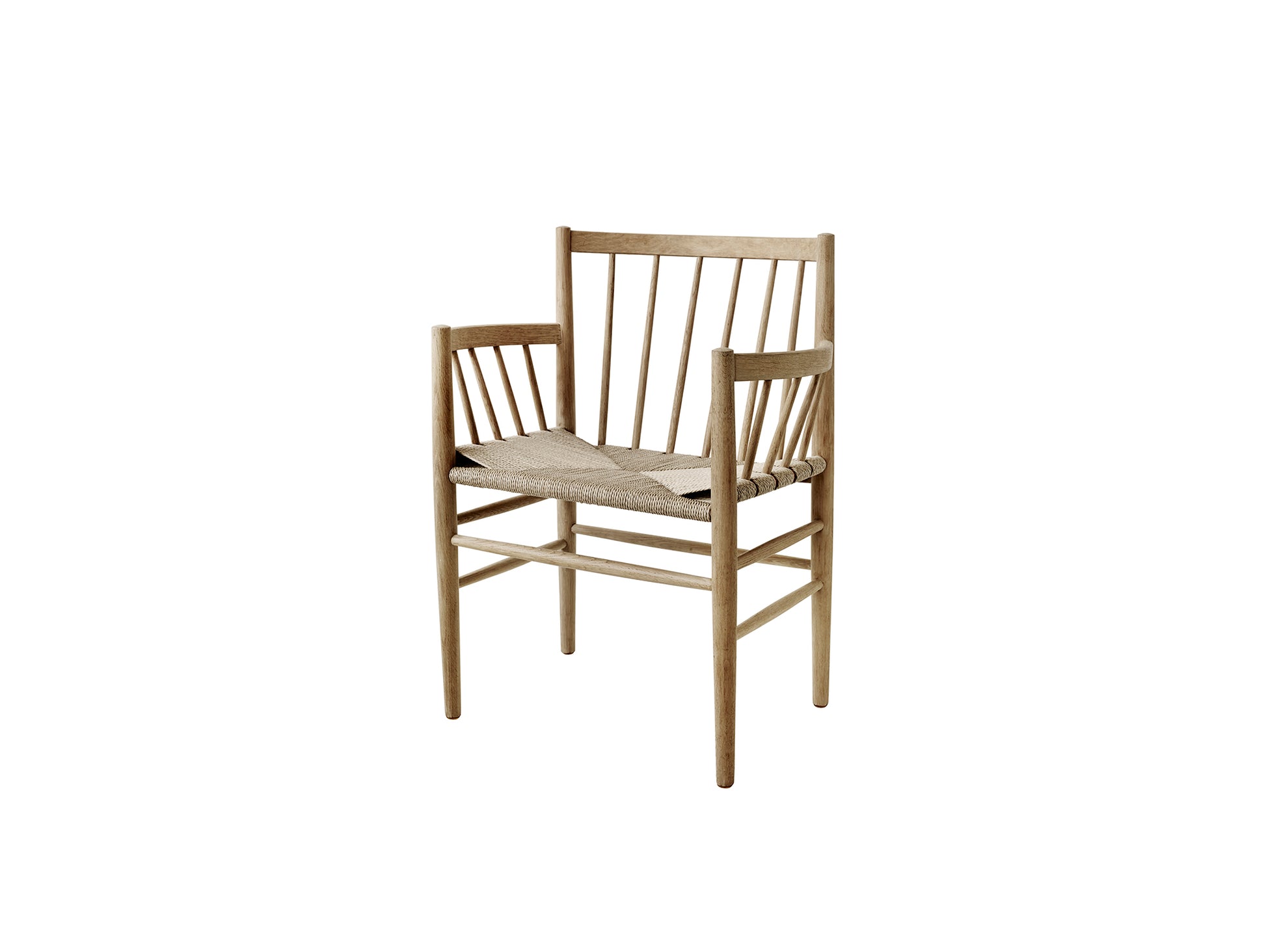 J81 Chair by FDB Mobler - Lacquered Oak