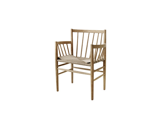 J81 Chair by FDB Mobler - Lacquered Oak