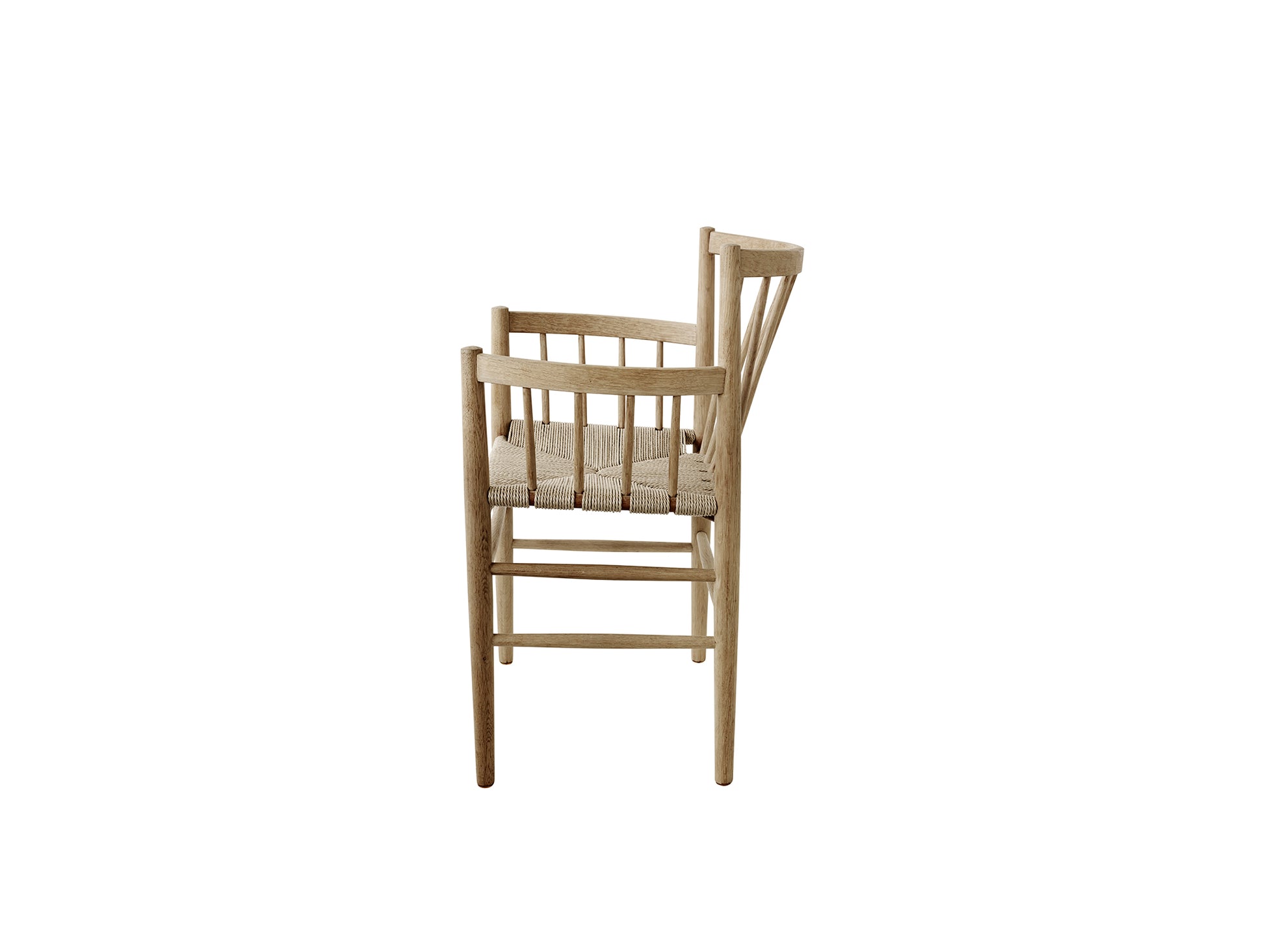 J81 Chair by FDB Mobler - Lacquered Oak