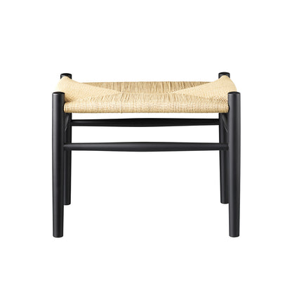 J83 Stool by FDB Mobler - Black Painted Beech