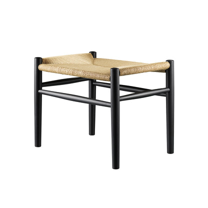 J83 Stool by FDB Mobler - Black Painted Beech