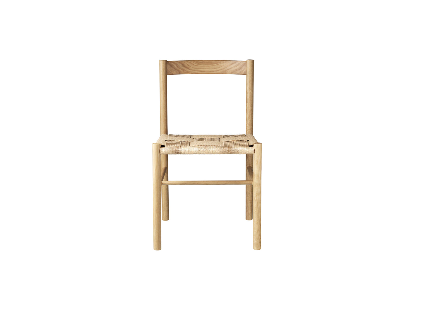 J178 Lonstrup Chair by FDB Mobler - Woven Paper Cord Seat