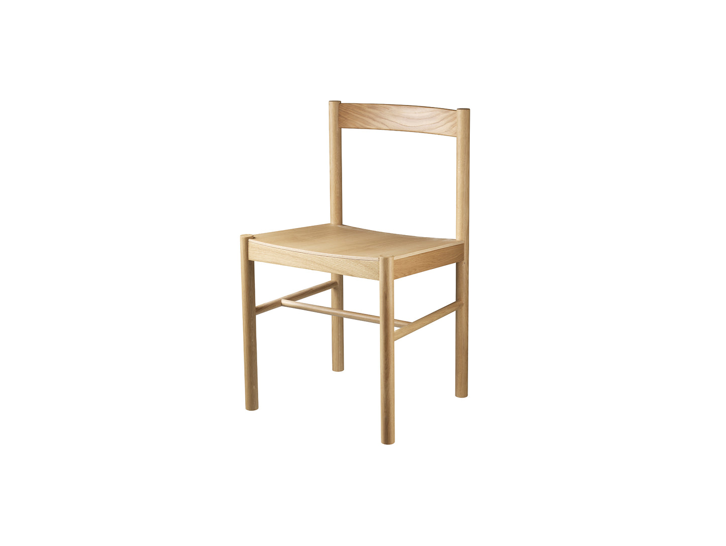 J178 Lonstrup Chair by FDB Mobler - Oak Veneer Seat