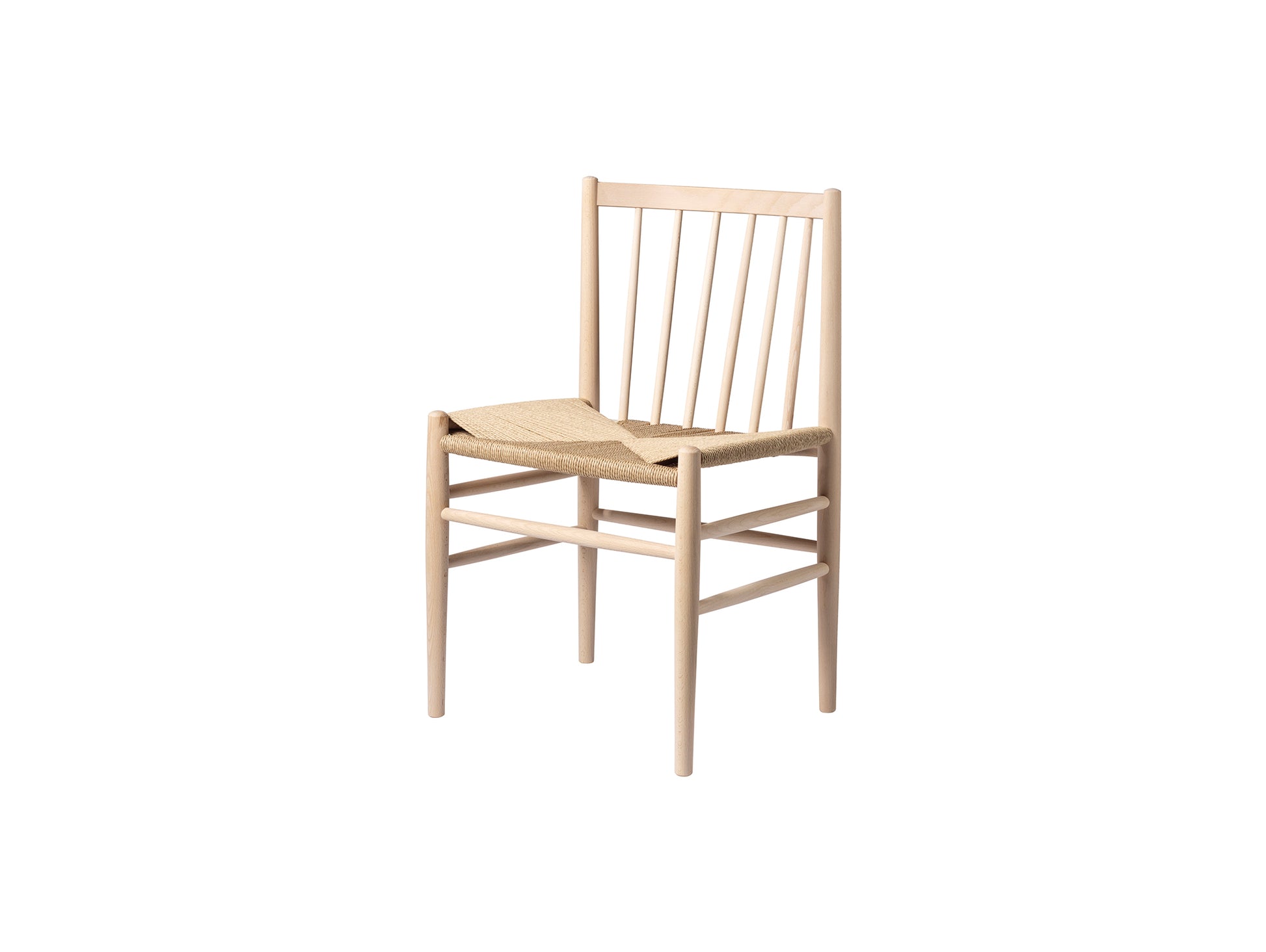J80 Chair by FDB Mobler - Soaped Beech Painted Beech