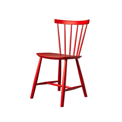J46 Chair by FDB Mobler - Mailbox Red Painted Beech