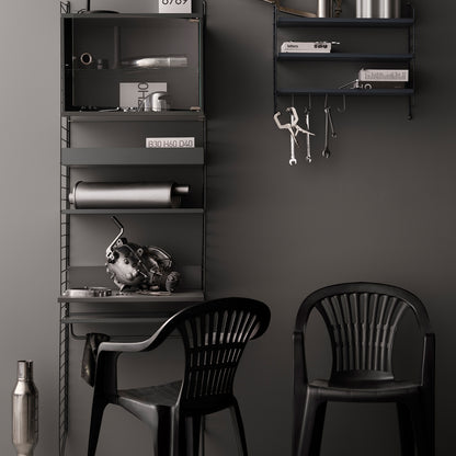 String System Floor Panels by String - Dark Grey