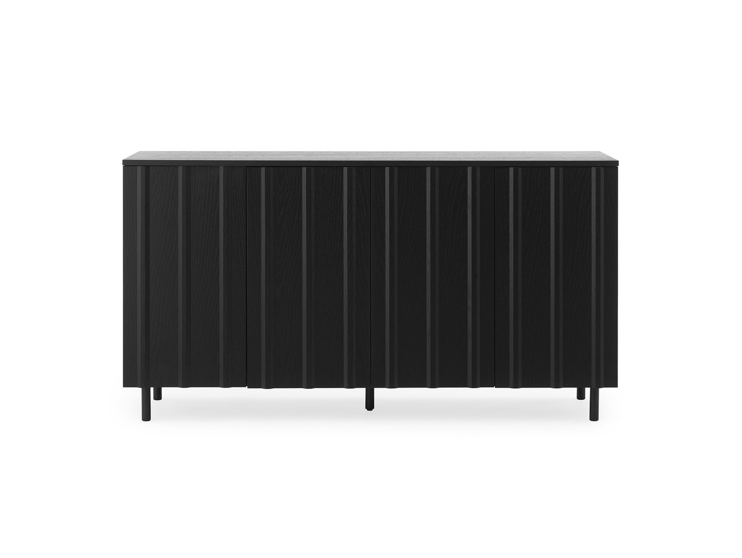 Rib Sideboard by Normann Copenhagen - High / Black Painted Oak Veneer