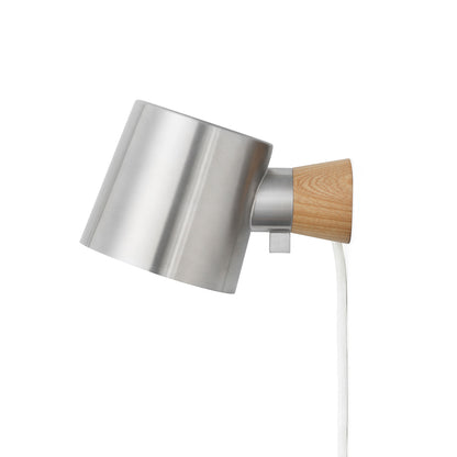 Rise Wall Lamp by Normann Copenhagen - Cable and Plug / Stainless Steel