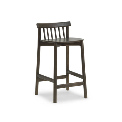 Pind Bar Stool by Normann Copenhagen - SH 65 cm / Brown Stained Ash