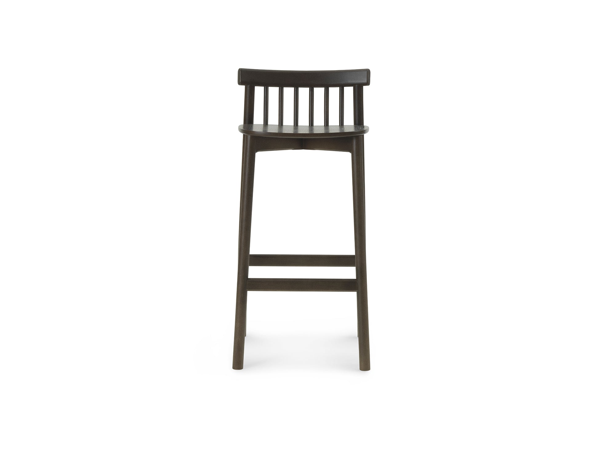 Pind Bar Stool by Normann Copenhagen - SH 75 cm / Brown Stained Ash