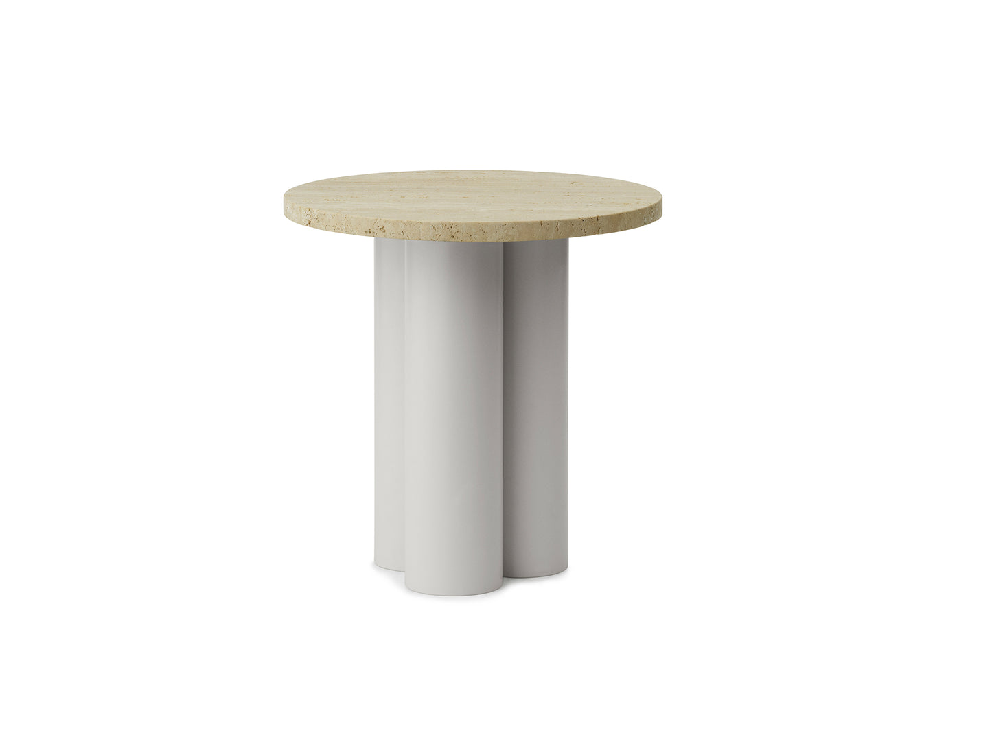 Dit Side Table by Normann Copenhagen - Sand Base /  Travertine Light
