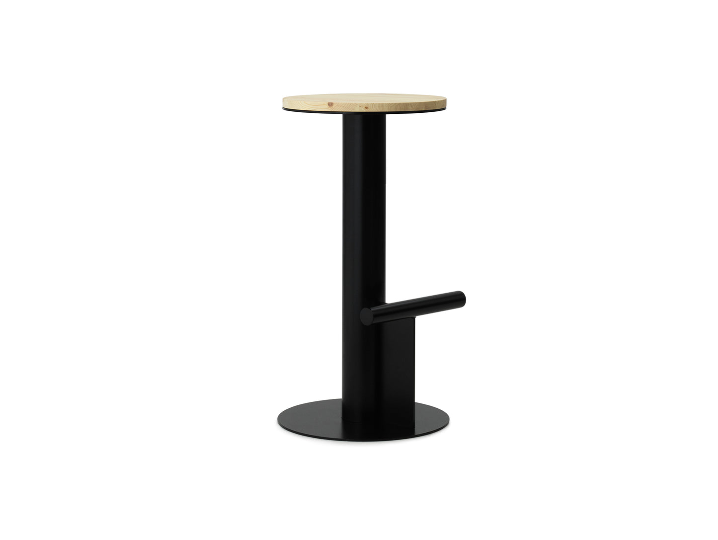 Pole Bar Stool by Normann Copenhagen - H75 / Black