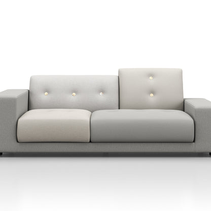 Polder Compact Sofa by Vitra - Low Right Armrest (Sitting Left) /The Pebble Greys