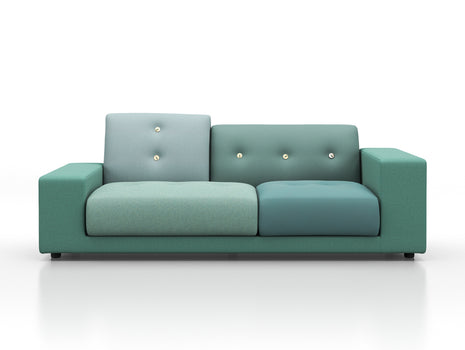 Polder Compact Sofa by Vitra - Low Left Armrest (Sitting Right) / The Sea Greens