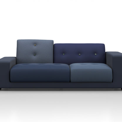 Polder Compact Sofa by Vitra - Low Left Armrest (Sitting Right) / The Antarctic Blues