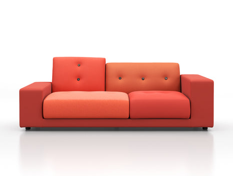 Polder Compact Sofa by Vitra - Low Left Armrest (Sitting Right) / The Earth Reds