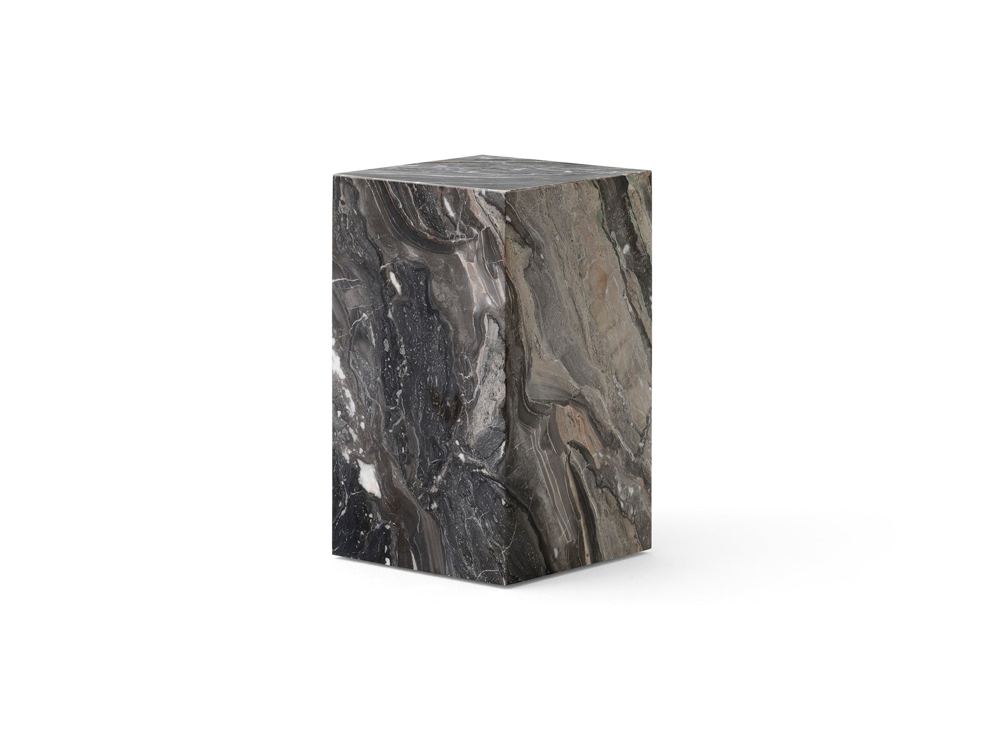 Marble Plinth Tall by Audo Copenhagen - Grey Galaxy Marble