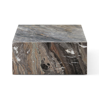 Marble Plinth Low by Audo Copenhagen - Grey Galaxy Marble
