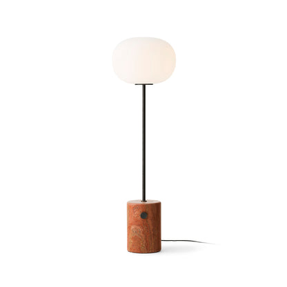 JWDA Floor Lamp by Audo Copenhagen - Red Travertine Base / Bronzed Brass Stem