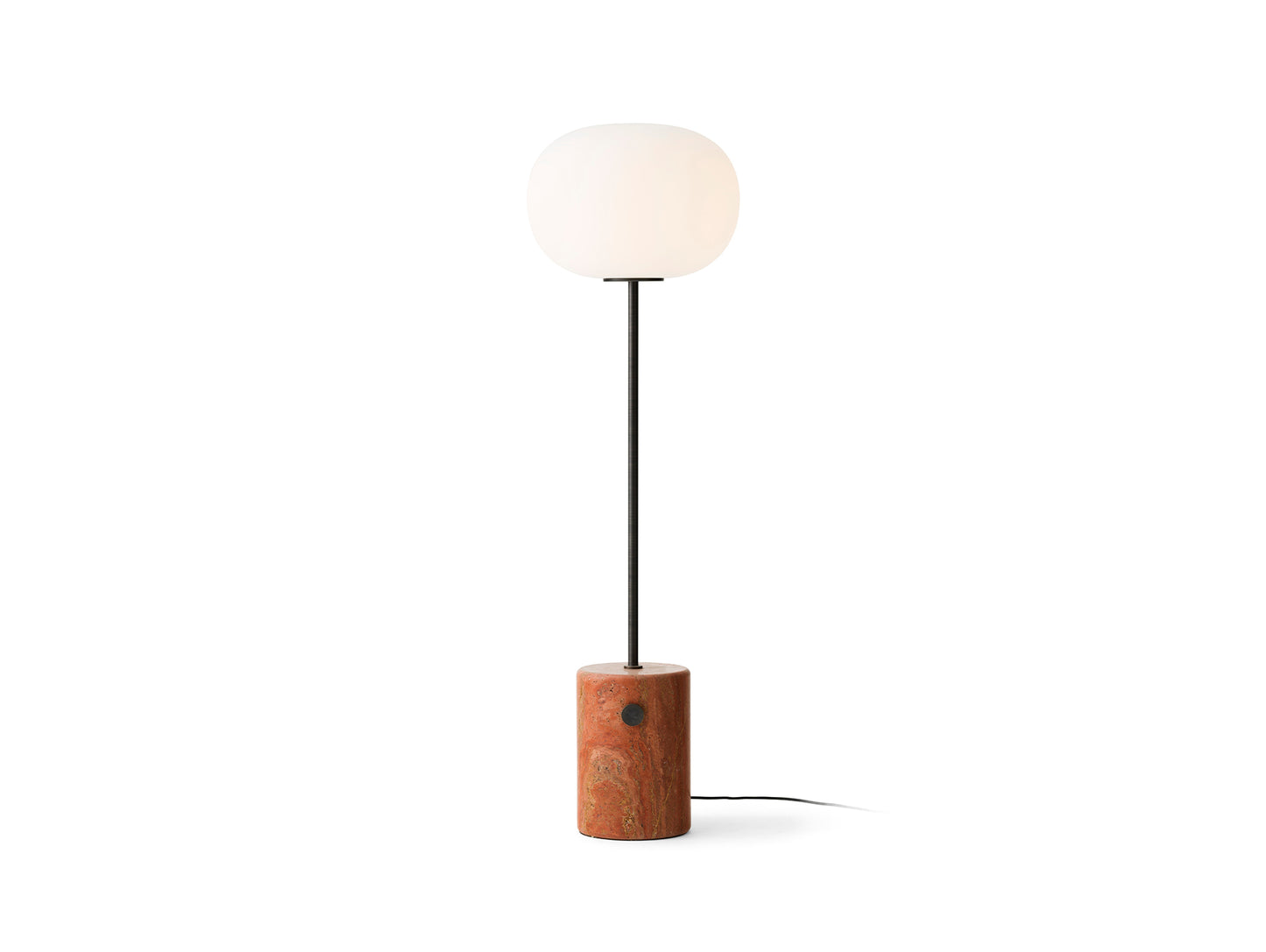 JWDA Floor Lamp by Audo Copenhagen - Red Travertine Base / Bronzed Brass Stem