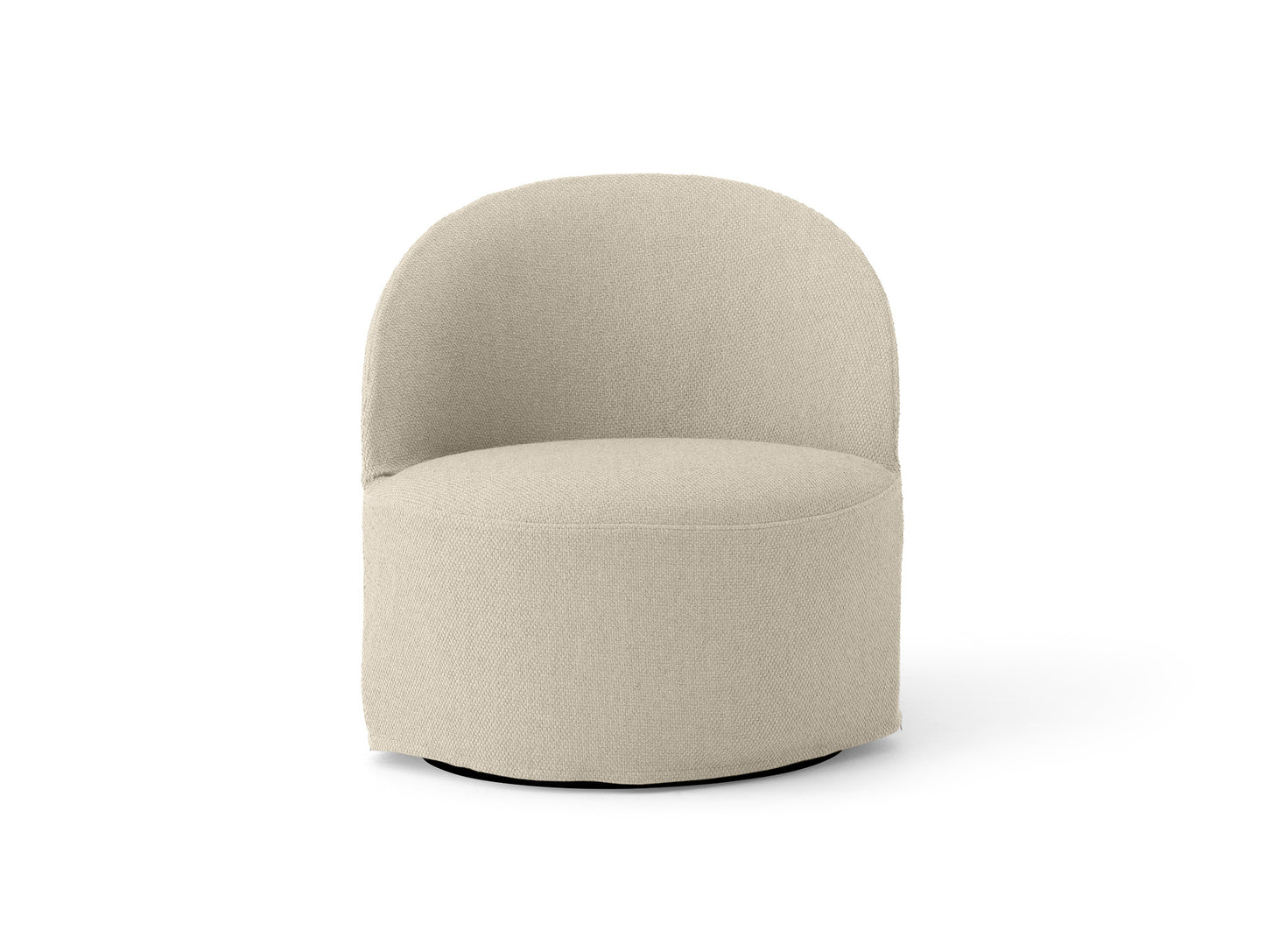 Tearoom Lounge Chair with Loose Cover - Swivel Base with Return