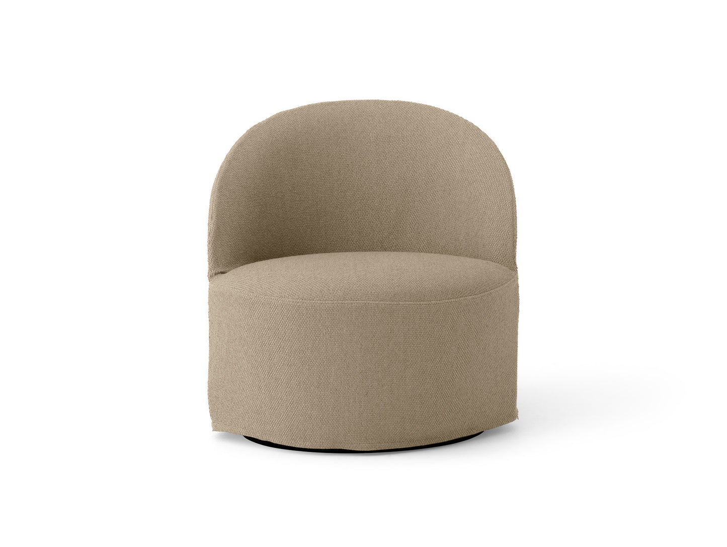 Tearoom Lounge Chair with Loose Cover - Swivel Base with Return