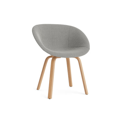 Mat Armchair Full Upholstered - Wood by Normann Copenhagen - Remix 133