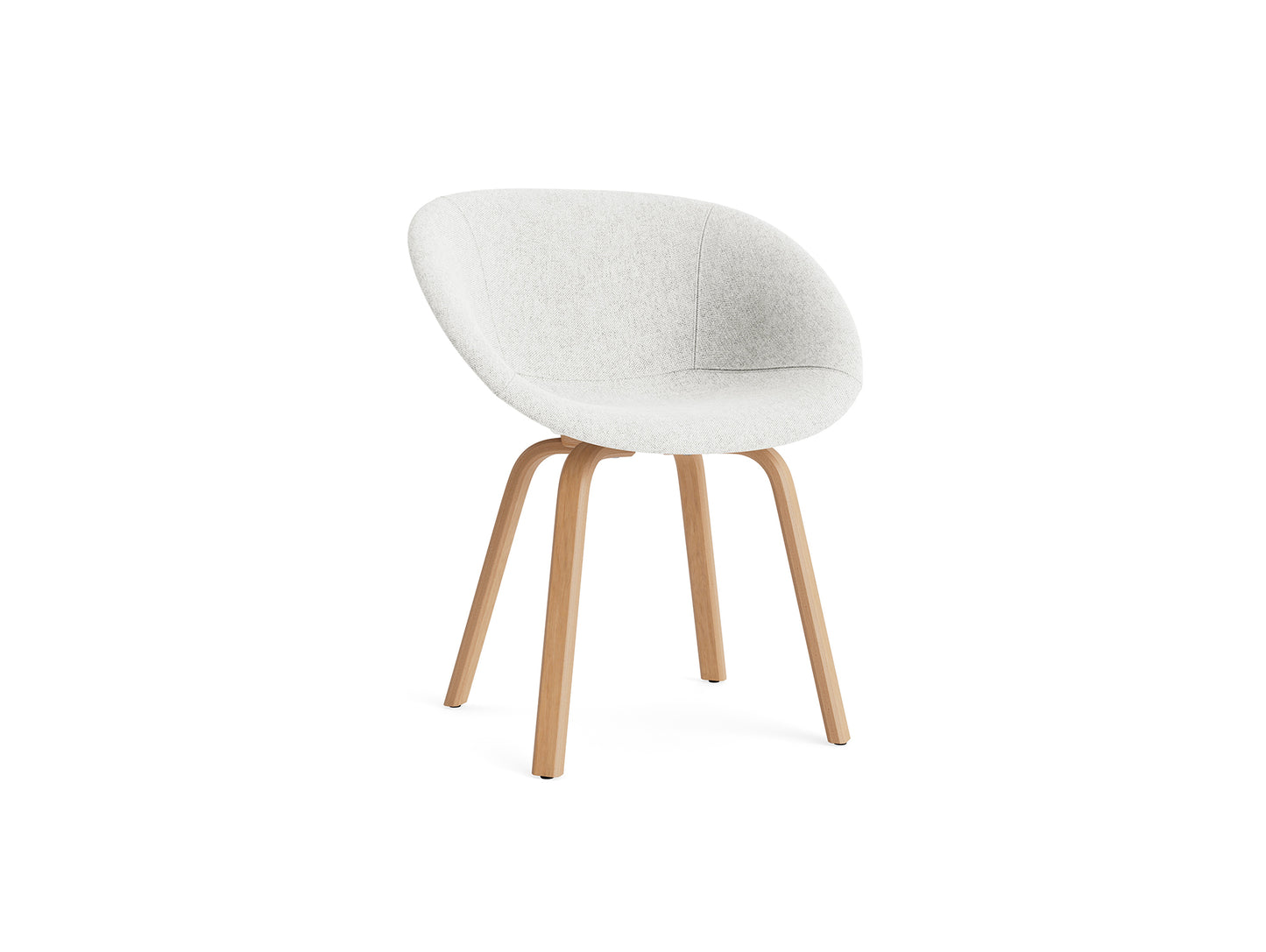 Mat Armchair Full Upholstered - Wood by Normann Copenhagen - Hallingdal 65 110