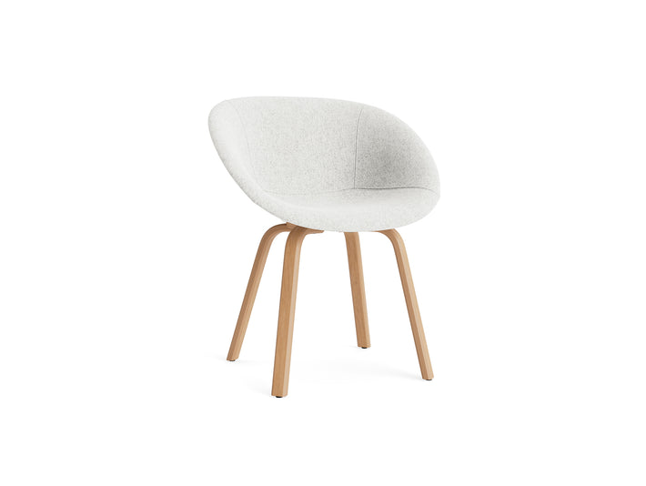 Mat Armchair Full Upholstered - Wood by Normann Copenhagen - Hallingdal 65 110
