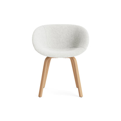 Mat Armchair Full Upholstered - Wood by Normann Copenhagen - Hallingdal 65 110