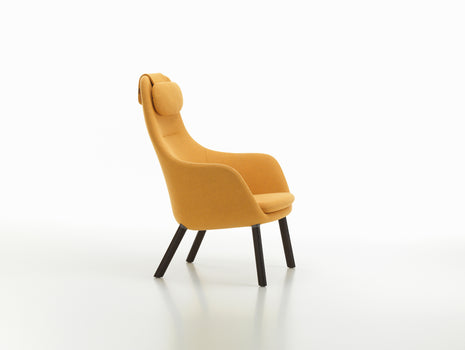 HAL Lounge Chair by Vitra - Dark Varnished Oak / Dumet 24 Mango Melange (F80)