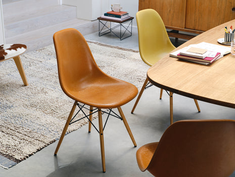 Eames Fiberglass Side Chairs by Vitra - Ochre Light 
