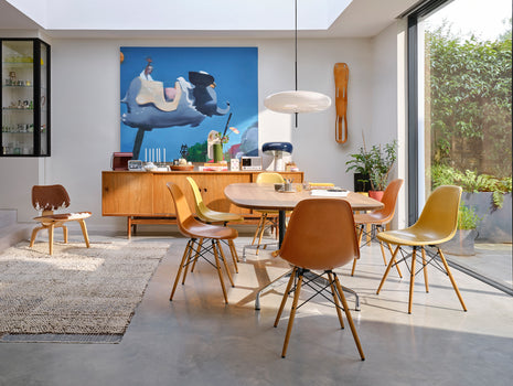 Eames Fiberglass Side Chairs by Vitra - Ochre Light