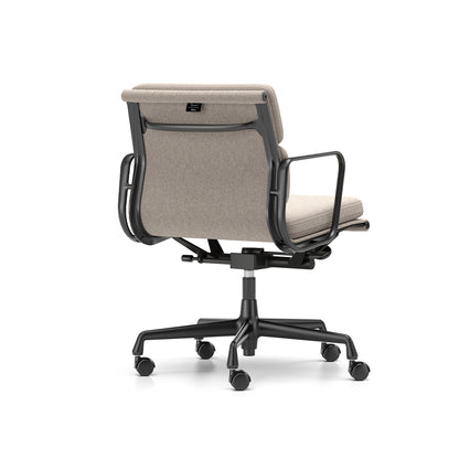 Soft Pad Work Chair EA 217 by Vitra - Deep Black Aluminium / Cosy 2 Fossil (F80)
