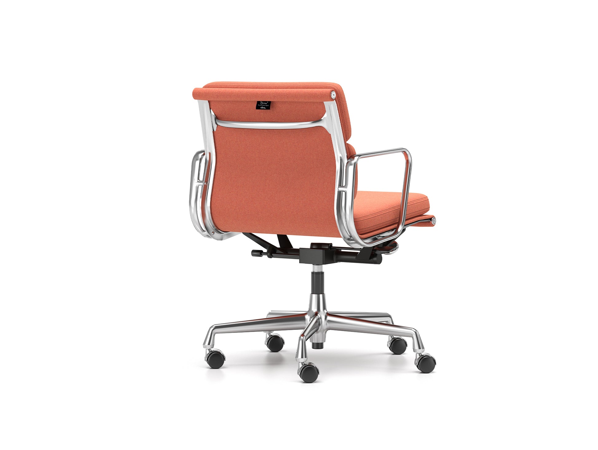 Soft Pad Work Chair EA 217 by Vitra - Chromed Aluminium / Cosy 2 Rusty Orange