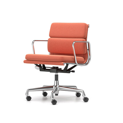 Soft Pad Work Chair EA 217 by Vitra - Chromed Aluminium / Cosy 2 Rusty Orange