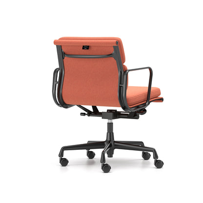 Soft Pad Work Chair EA 217 by Vitra - Black Aluminium / Cosy 2 Rusty Orange