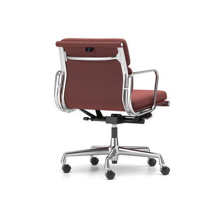 Soft Pad Work Chair EA 217 by Vitra - Chromed Aluminium / Cosy 2 Chestnut