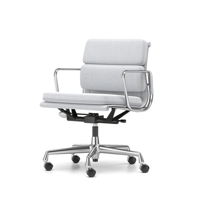 Soft Pad Work Chair EA 217 by Vitra - Chromed Aluminium / Cosy 2 Pale Blue