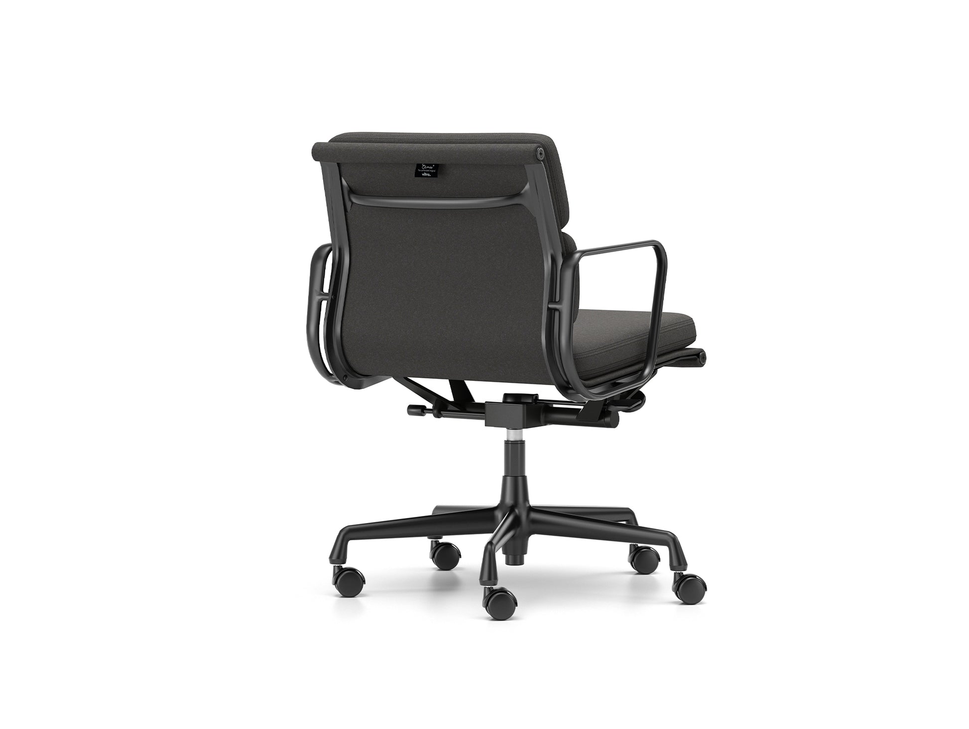 Soft Pad Work Chair EA 217 by Vitra - Black Aluminium / Cosy 2 Merino Black