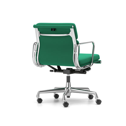Soft Pad Work Chair EA 217 by Vitra - Chromed Aluminium / Laser RE Emerald Malachite
