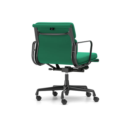 Soft Pad Work Chair EA 217 by Vitra - Black Aluminium / Laser RE Emerald Malachite