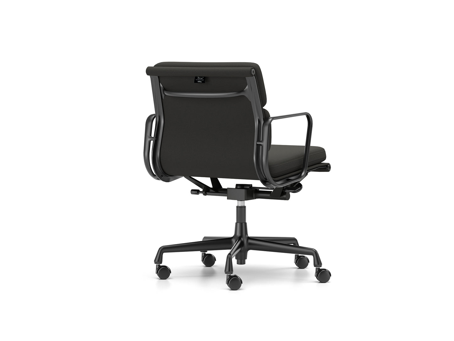 Soft Pad Work Chair EA 217 by Vitra - Black Aluminium / Laser RE Black