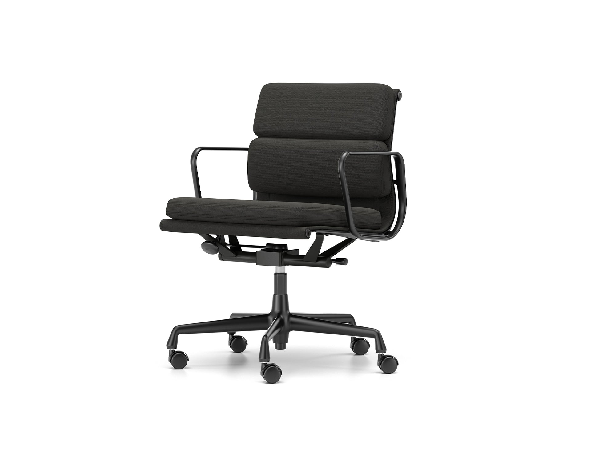 Soft Pad Work Chair EA 217 by Vitra - Black Aluminium / Laser RE Black